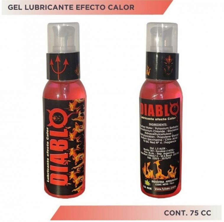 Ver más sobre Cosmética y geles DIABLO gel efecto calor, Argentina