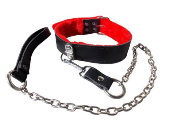 COLLAR CON PELUCHE Y MOSQUETON | Sado y bondage | BDSM